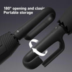 Creative Ring Buckle Windproof Reinforced Umbrella – Automatic Folding Sun & Rain Umbrella