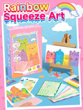 🌈Rainbow Squeeze Art Kit: The Most Satisfying DIY Scrape Art Set for Kids! ✨