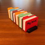 Folding Photo Album – Desktop Instant Photo Display with Blank Cover