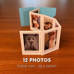 Folding Photo Album – Desktop Instant Photo Display with Blank Cover