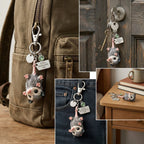 🐭A Little Opossum for You - "Still Hanging On" Keychain & Sentiment Card Set💕