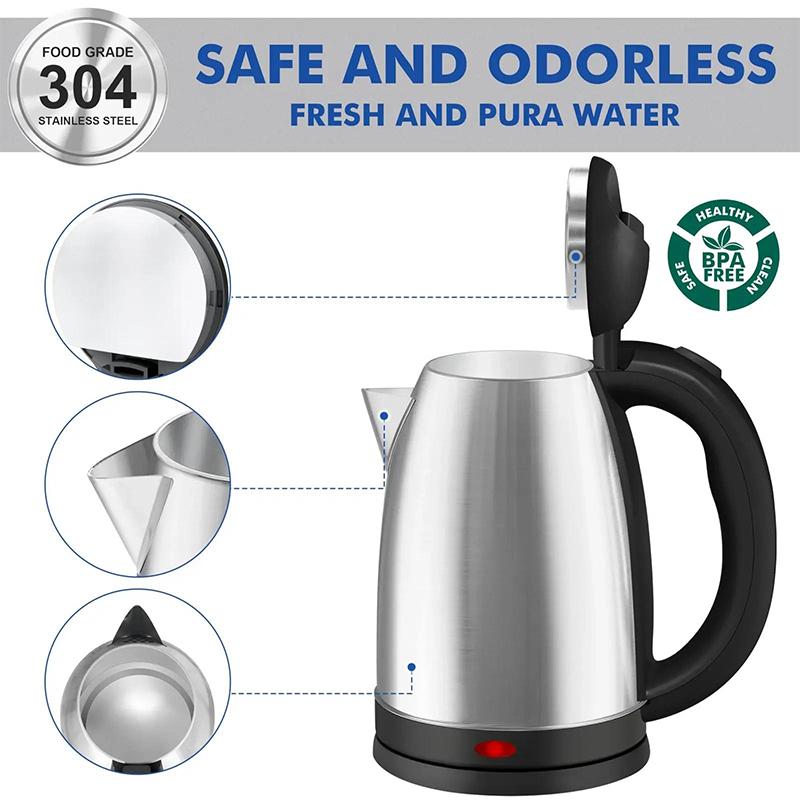 ⚡Large Capacity Electric Tea Kettle with All-Steel Interior