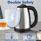 ⚡Large Capacity Electric Tea Kettle with All-Steel Interior