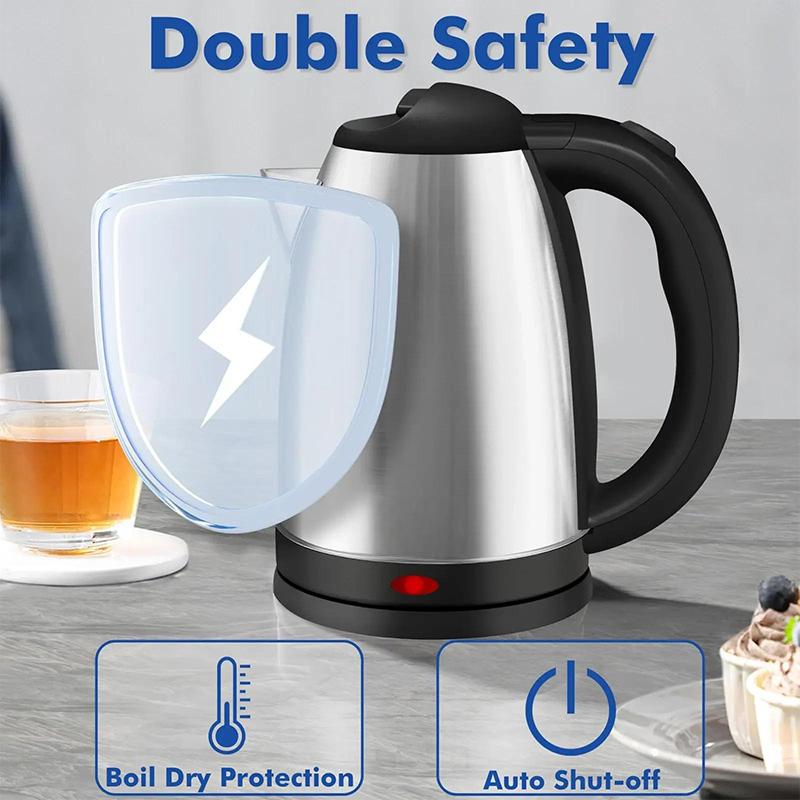 ⚡Large Capacity Electric Tea Kettle with All-Steel Interior