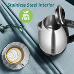 ⚡Large Capacity Electric Tea Kettle with All-Steel Interior