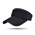 Women's Breathable Knit High Ponytail Sun Visor