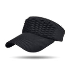 Women's Breathable Knit High Ponytail Sun Visor